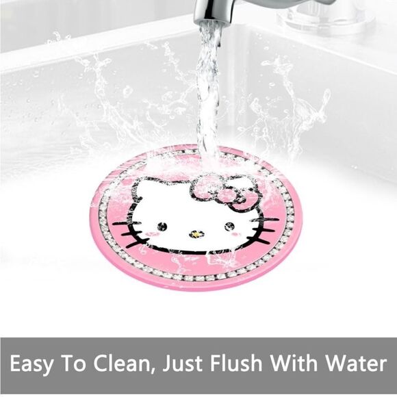 Hello Kitty car cup Coasters in Pink with bling Set of 2 NWT - Picture 2 of 6